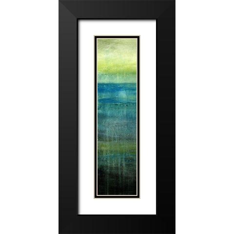 Sea Mist I Black Modern Wood Framed Art Print with Double Matting by Brey