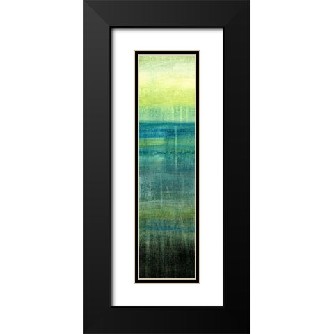 Sea Mist III Black Modern Wood Framed Art Print with Double Matting by Brey