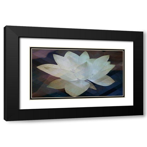 Lotus Designs Black Modern Wood Framed Art Print with Double Matting by Bartola