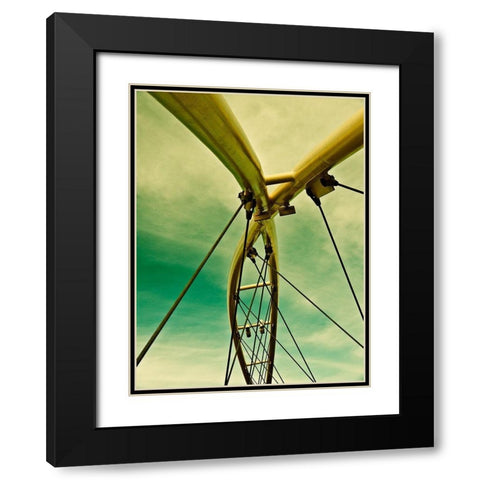 Sailing Tempe I Black Modern Wood Framed Art Print with Double Matting by Bartola