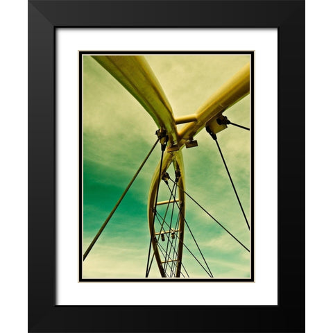 Sailing Tempe I Black Modern Wood Framed Art Print with Double Matting by Bartola