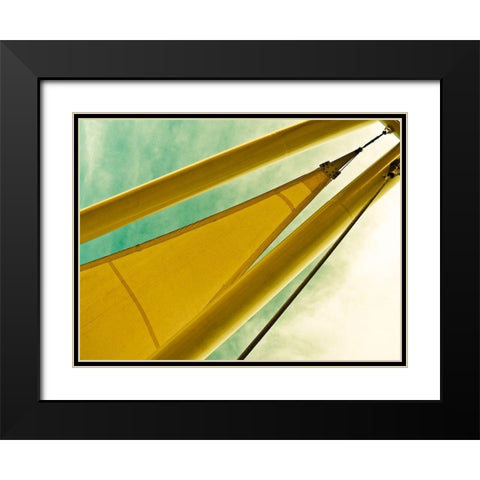Sailing Tempe III Black Modern Wood Framed Art Print with Double Matting by Bartola