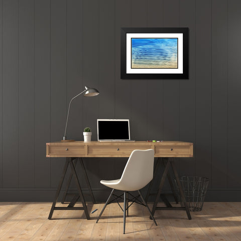 Golden Sand Black Modern Wood Framed Art Print with Double Matting by Franklin