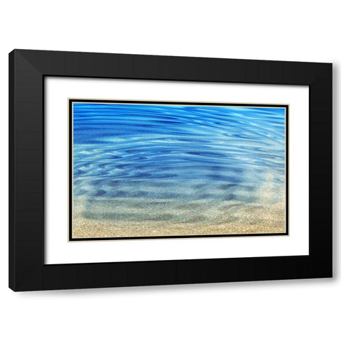 Golden Sand Black Modern Wood Framed Art Print with Double Matting by Franklin