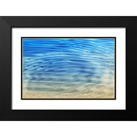 Golden Sand Black Modern Wood Framed Art Print with Double Matting by Franklin