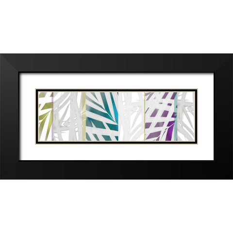 Palm Shapes I Black Modern Wood Framed Art Print with Double Matting by Franklin