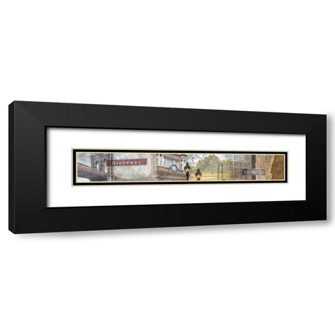 Across America I Black Modern Wood Framed Art Print with Double Matting by Franklin