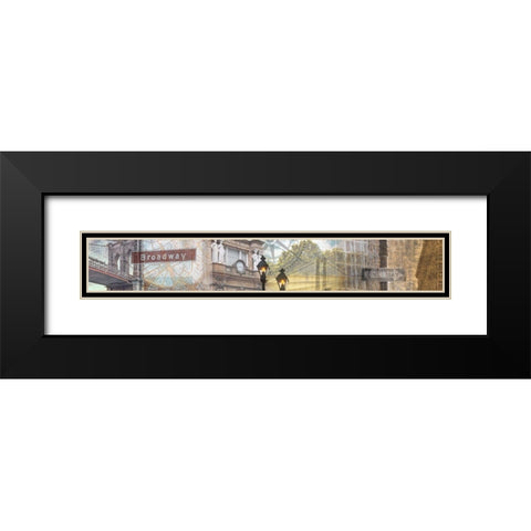 Across America I Black Modern Wood Framed Art Print with Double Matting by Franklin