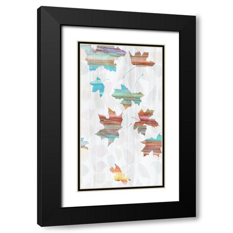 Big Leaf I Black Modern Wood Framed Art Print with Double Matting by Franklin