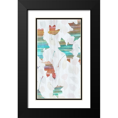 Big Leaf II Black Modern Wood Framed Art Print with Double Matting by Franklin