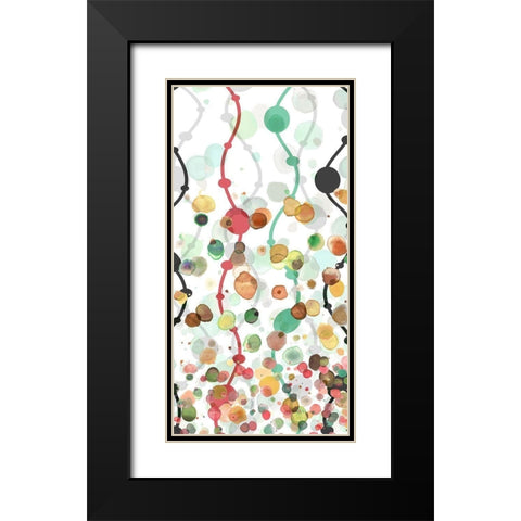 Sprinkles Warm I Black Modern Wood Framed Art Print with Double Matting by Franklin