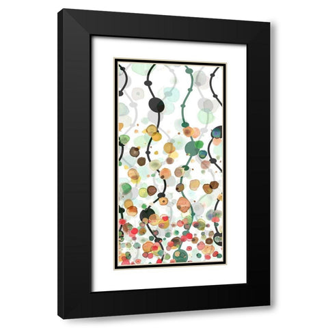 Sprinkles Warm II Black Modern Wood Framed Art Print with Double Matting by Franklin