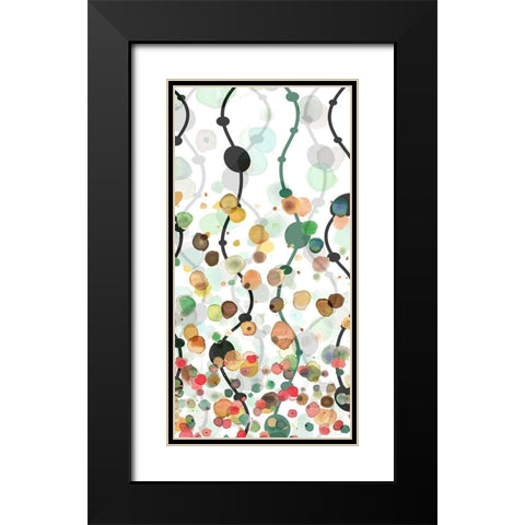 Sprinkles Warm II Black Modern Wood Framed Art Print with Double Matting by Franklin