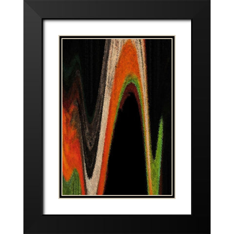 Dow Jones Black Modern Wood Framed Art Print with Double Matting by Simons