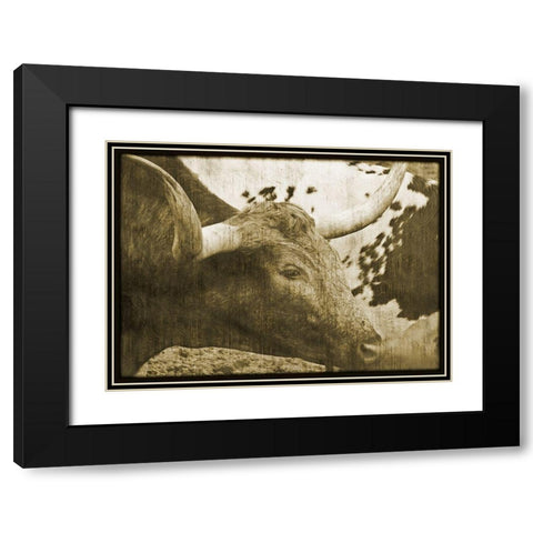 George Black Modern Wood Framed Art Print with Double Matting by Simons