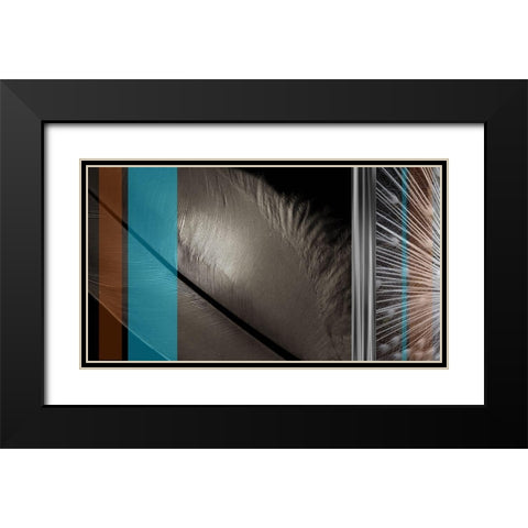 Light as a Feather I Black Modern Wood Framed Art Print with Double Matting by Simons