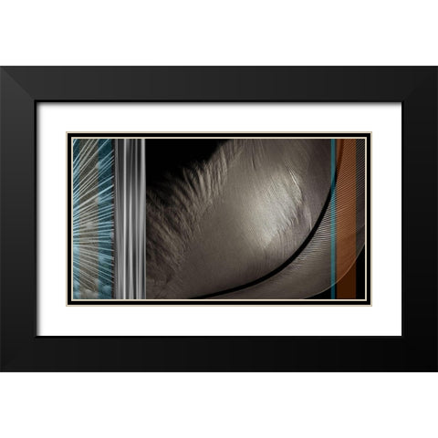 Light as a Feather II Black Modern Wood Framed Art Print with Double Matting by Simons