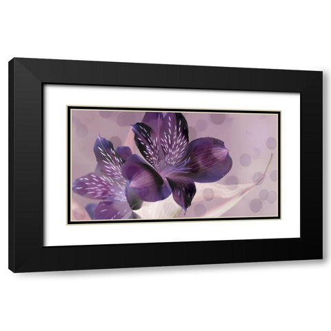 Misty in Lavender Black Modern Wood Framed Art Print with Double Matting by Simons