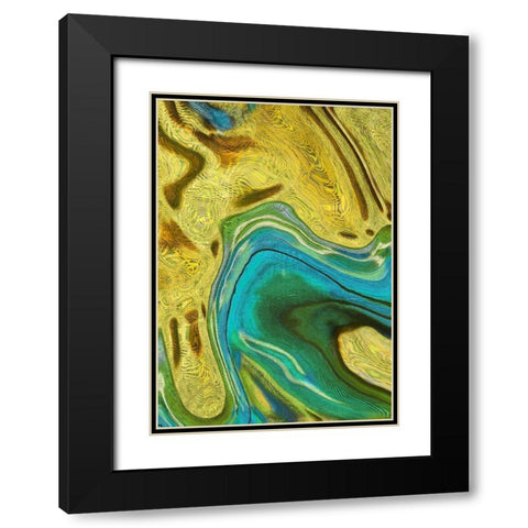 Momentum I Black Modern Wood Framed Art Print with Double Matting by Simons