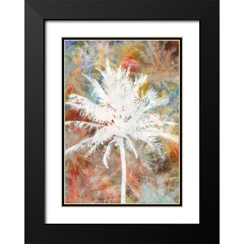 Palm Crazy I Black Modern Wood Framed Art Print with Double Matting by Simons