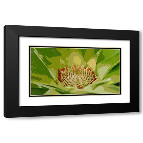 Pineapple Someday Black Modern Wood Framed Art Print with Double Matting by Simons