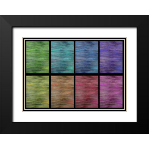 Rainbow Panes II Black Modern Wood Framed Art Print with Double Matting by Simons