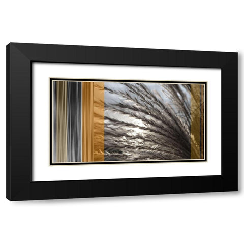 Sunlit Amber I Black Modern Wood Framed Art Print with Double Matting by Simons