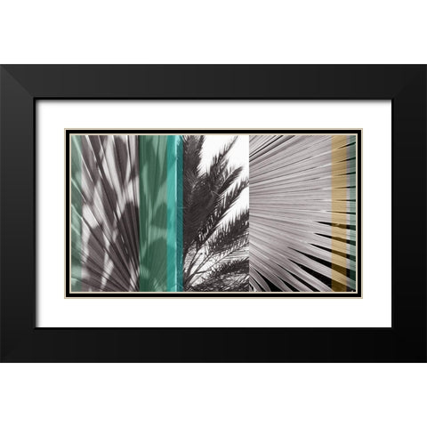 Sunlit I Black Modern Wood Framed Art Print with Double Matting by Simons