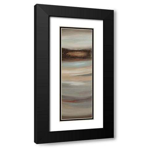 Texturescape C Black Modern Wood Framed Art Print with Double Matting by Hinz