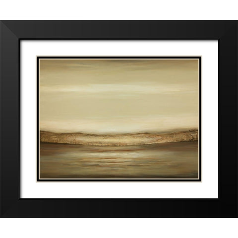 Quietness A Black Modern Wood Framed Art Print with Double Matting by Hinz