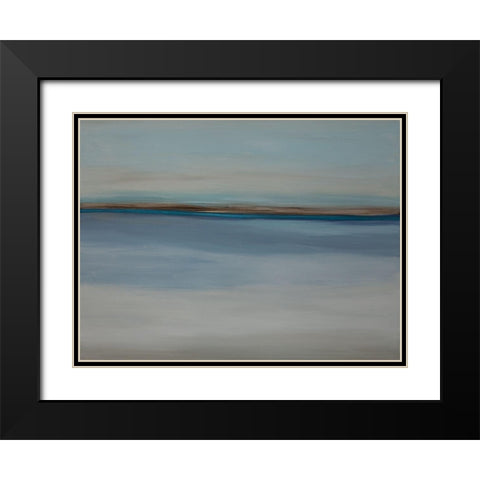 Over the Blues Black Modern Wood Framed Art Print with Double Matting by Hinz