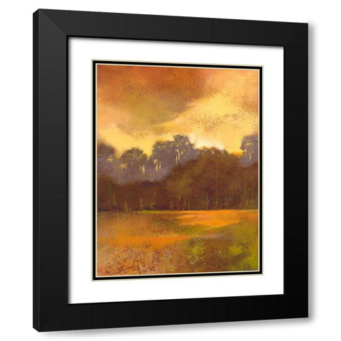 Autumn Forest I Black Modern Wood Framed Art Print with Double Matting by Larson