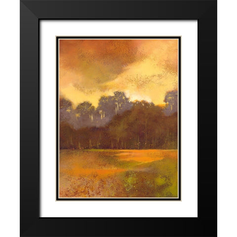 Autumn Forest I Black Modern Wood Framed Art Print with Double Matting by Larson