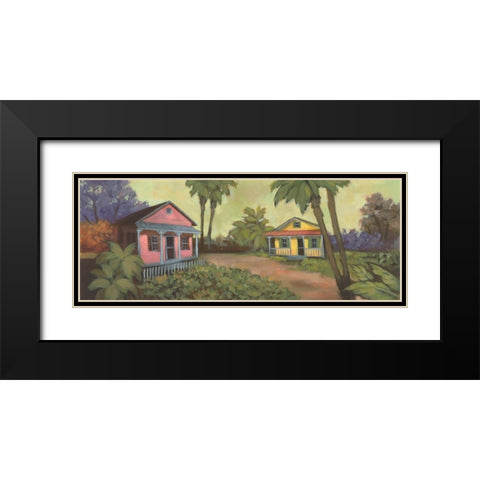 The Girl Next Door Black Modern Wood Framed Art Print with Double Matting by Larson