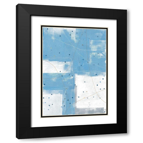 Confetti I Black Modern Wood Framed Art Print with Double Matting by King