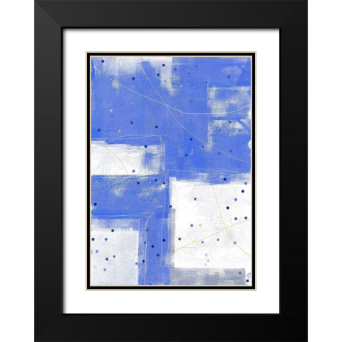 Confetti IV Black Modern Wood Framed Art Print with Double Matting by King