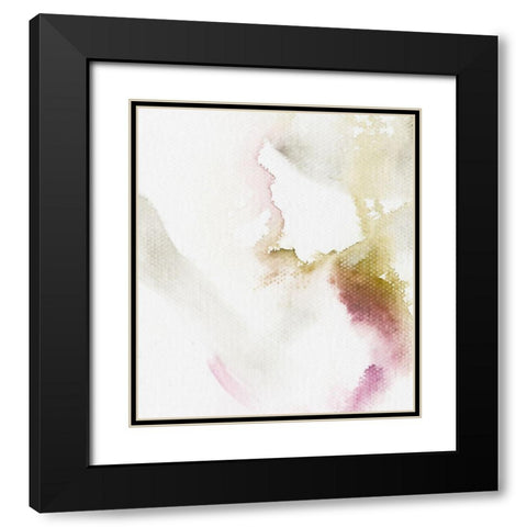 Softness I Black Modern Wood Framed Art Print with Double Matting by King