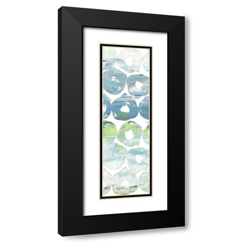 Round Brush I Black Modern Wood Framed Art Print with Double Matting by Nola