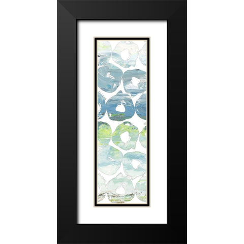 Round Brush I Black Modern Wood Framed Art Print with Double Matting by Nola