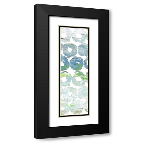 Round Brush III Black Modern Wood Framed Art Print with Double Matting by Nola