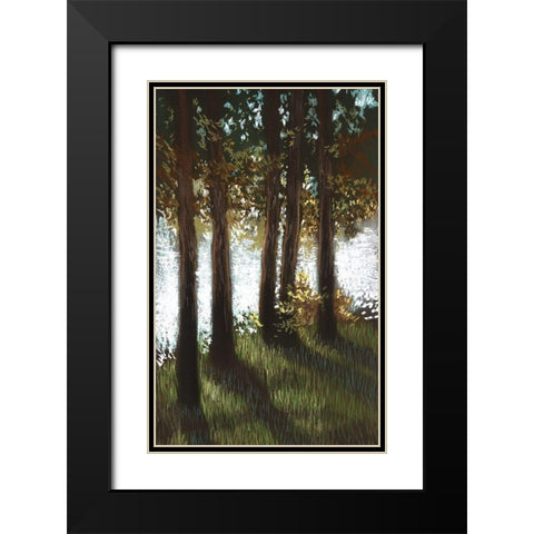 Daybreak I Black Modern Wood Framed Art Print with Double Matting by Ricci