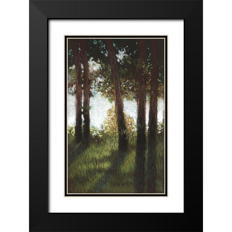 Daybreak II Black Modern Wood Framed Art Print with Double Matting by Ricci