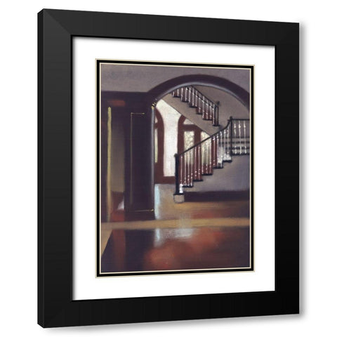 Going Up Black Modern Wood Framed Art Print with Double Matting by Ricci