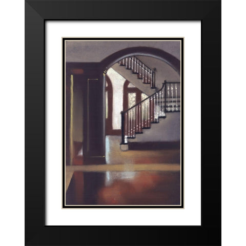 Going Up Black Modern Wood Framed Art Print with Double Matting by Ricci