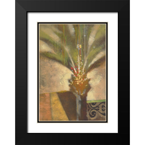 Artist Palm II Black Modern Wood Framed Art Print with Double Matting by Scott