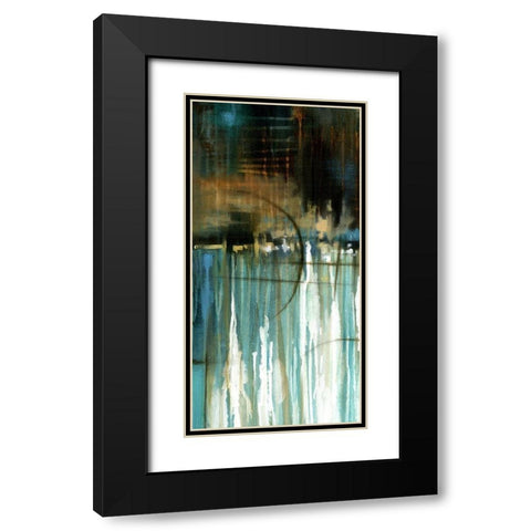 Lake Reflection I Black Modern Wood Framed Art Print with Double Matting by Scott