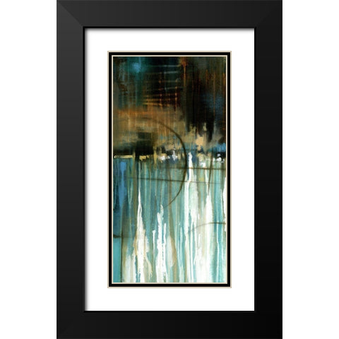 Lake Reflection I Black Modern Wood Framed Art Print with Double Matting by Scott