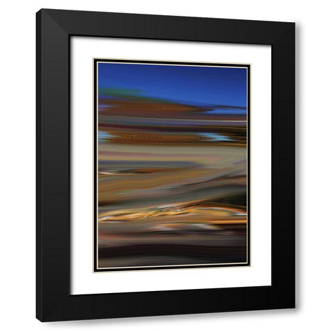 Skid II Black Modern Wood Framed Art Print with Double Matting by Tripp