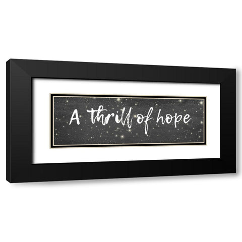 A Thrill Of Hope Black Modern Wood Framed Art Print with Double Matting by Phillip, Jamie