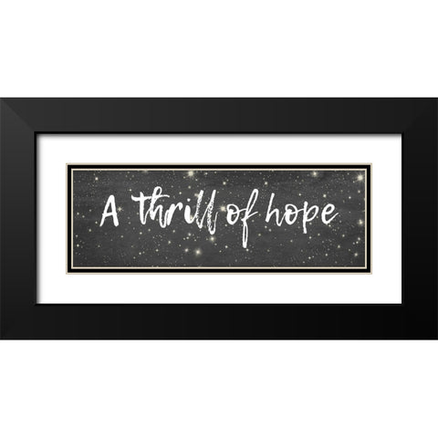 A Thrill Of Hope Black Modern Wood Framed Art Print with Double Matting by Phillip, Jamie